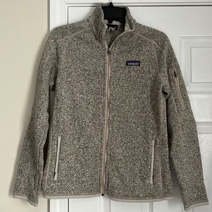 Women’s Tan Patagonia Sweater Jacket - Size Medium